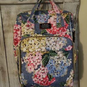 Floral diaper back pack, never used